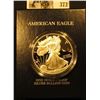 Image 1 : 2000 P U.S. Proof Silver American Eagle One Ounce .999 fine Silver Dollar in original box of issue w