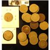 Image 2 : 1883 With Cents, 1884, (3) 1890, 1891, (2) 1895, & (11) 1907 Liberty Nickels. Average circulated.