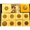 Image 2 : 1928S, 29P, 30P, S, 36P, D, S, 37P, D, & S Buffalo Nickels,  all carded with grades up to VF-EF.