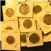 Image 2 : (3) 1929S, (10) 30S, (6) 34P, (7) D, (2) 36P, (13) 37P, & (2) 37D Buffalo Nickels, all carded with g