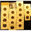 Image 1 : Group of Carded Indian Head Cents: 1893, 1902, 03, 04, 05, (4) 06, (7) 07, & 08. Grades up to Very F