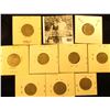 Image 2 : 1898, 1901, 02, 03, 04, 05, 11, 12P, & 12D U.S. Liberty Nickels in carded holders.