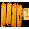 Image 1 : (4) Mixed date and grade rolls of old U.S. Wheat Cents, we have not had time to check the dates or g