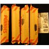 Image 2 : (4) Mixed date and grade rolls of old U.S. Wheat Cents, we have not had time to check the dates or g