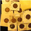 Image 2 : (24) 1906, (26) 1907, (11) 1908, & (1) 1909 Indian Head Cents grading up to EF. Most are carded and 