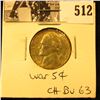 Image 1 : 1945 D U.S. Silver War Nickel CH BU 63.