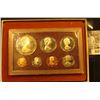 Image 2 : 1975 Cook Islands 7-Coin Proof Set with One Dollar Coin, which depicts the Fertility God. Original a