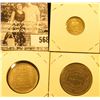Image 2 : AH1401-1981 "The Hashmite Kingdom of Jordan" One Hundred Fils, VF; 1931 France Silver 10 Francs, AU;