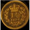 Image 2 : 1834 Great Britain Silver 1 1/2 Pence, Very Fine.