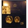 Image 1 : 1986 S Statue of Liberty 2-Piece U.S. Proof Set, Half-Dollar & Dollar, in original box with literatu
