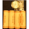 Image 1 : (4) 1999 D Original BU Bank-wrapped Rolls of Delaware Statehood Quarters; & 1886 P BU Morgan Silver 