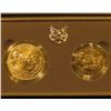 Image 2 : 1991 Two-Coin Uncirculated Set of Mount Rushmore Anniversary Coins in original box with literature.