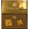 Image 1 : 1991 Two-Coin Uncirculated Set of Mount Rushmore Anniversary Coins in original box with literature.