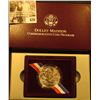 Image 1 : 1999 P Dolley Madison Gem BU .900 Fine Commemorative Silver Dollar in original box of issue with lit