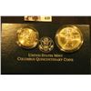 Image 1 : 1992 Two-Coin Uncirculated Set "The Columbus Quincentenary Coins" in orginal box with COA.