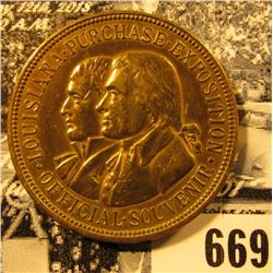 "Louisiana Purchase Exposition/Official Souvenir", "Louisiana Territory/1803/1,000,000 square miles/