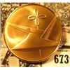 Image 1 : 1976 Iowa American Revolution Bicentennial Bronze Medal, Stylized plow reverse, BU, 39mm.