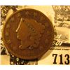 Image 1 : 1833 U.S. Large Cent, Good.