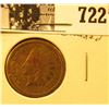 Image 1 : 1864 "L" U.S. Indian Head Cent, cleaned, Good.