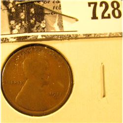 1911 S Lincoln Cent, Good.