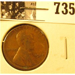 1924 D Lincoln Cent, Very Good.