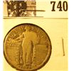 Image 1 : 1927 S Standing Liberty Quarter, VG.