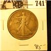 Image 1 : 1938 D Walking Liberty Half Dollar, Fine++.