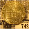 Image 2 : 1846-1946 Iowa Statehood Commemorative Half Dollar, Very attractive AU+.