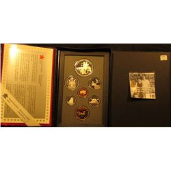 1990 Canada Double Dollar Proof Set in original hard case of issue.