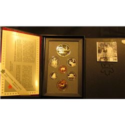 1991 Canada Double Dollar Proof Set in original hard case of issue.