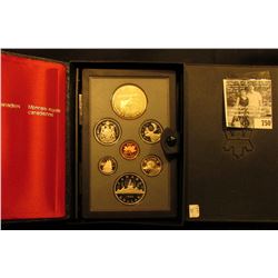 1985 Canada Double Dollar Proof Set in original hard case of issue.