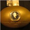Image 3 : 1999 "August" Canada Silver Proof Quarter in original football shaped box.