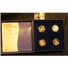 Image 2 : 1998 "Canada's Ocean Giants Sterling Silver Fifty Cent Four Coin Set in original box of issue.