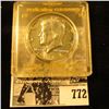 Image 1 : 1966 Brilliant Uncirculated Kennedy Half Dollar in a Snap-tight case labeled with gold lettering "Me