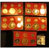 Image 2 : (5) 1975 S U.S. Bicentennial Proof Sets in orginal holder and shipping box.