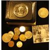 Image 2 : 1971 Indian-Days Banff Canada Kiwanis Dollar; (7) Canada Dimes; 1964 Canada Cent; (2) British & (2) 