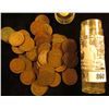 Image 1 : Roll of (50) Old Indian Head Cents in a plastic tube.