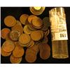 Image 1 : Roll of (50) Old Indian Head Cents dating back to 1863 in a plastic tube.