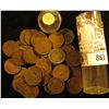 Image 2 : Roll of (50) Old Indian Head Cents dating back to 1863 in a plastic tube.