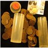 Image 1 : Roll of (65) Old Indian Head Cents in a plastic tubes.