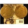 Image 1 : 1826 & 1830 U.S. Capped Bust Half Dollars, Good to VG.