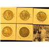 Image 2 : 1940P EF, 41D AU, 42P EF, 43P Fine, & 45P Fine Walking Liberty Half Dollars.