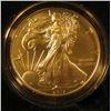 Image 2 : 2017 W American Eagle One Ounce Silver Coin in orginal U.S. Mint issued box with literature. Brillia