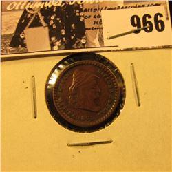 966 . 1863 Civil War Token “United We Stand Divided We Fall”, “Army & Navy”. VF.