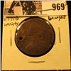 Image 1 : 969 . (1787) Connecticut Half Penny, ETIIB variety, hole damaged.