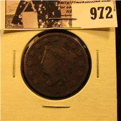 972 . 1831 U.S. Large Cent, Good.