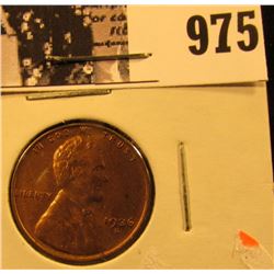 975 . 1936 S Lincoln Cent, BU Red.
