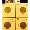 Image 1 : 999 . 1926 S Good,. 31 S Fine with scrapes, 29 P EF, & 1935 P EF Buffalo Nickels.