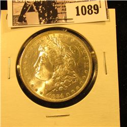 1089 . 1884 O U.S. Morgan Dollar, Brilliant Uncirculated.