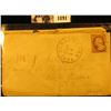 Image 1 : 1091 . August 27, 1860 Burlington, Iowa Civil War Cover with postage stamp and cancel.